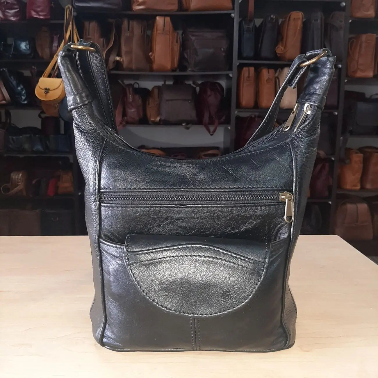 SH medium leather bags