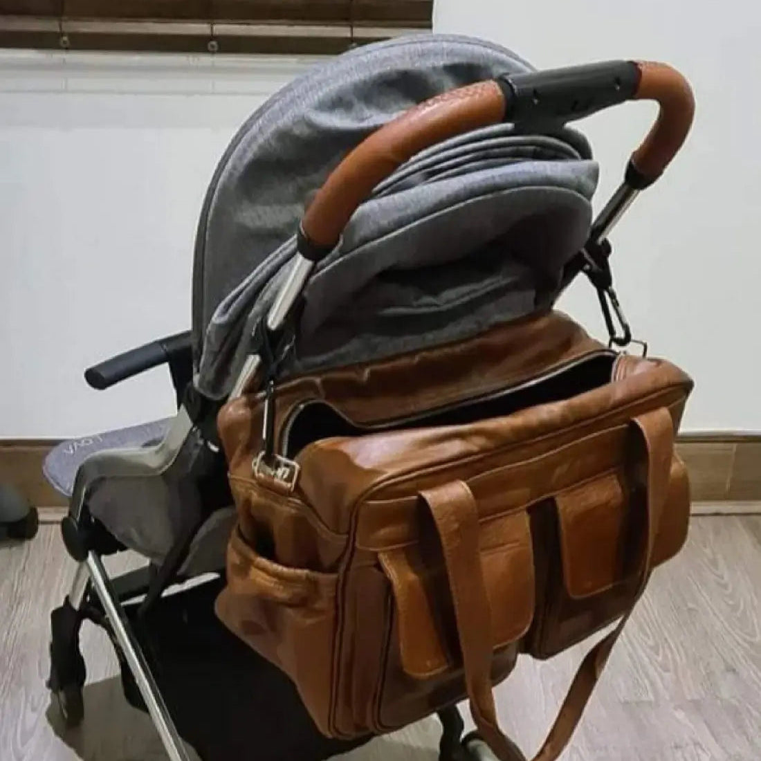 Leather nappy bag shop