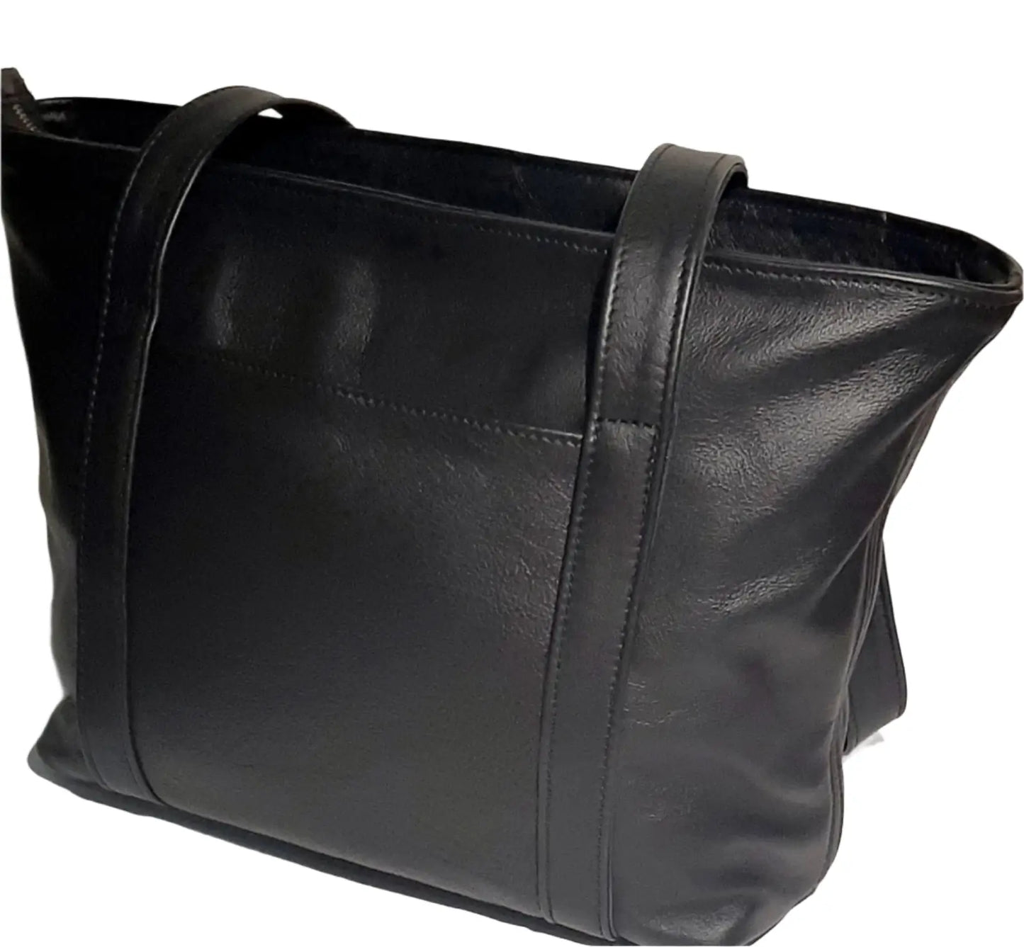 Linda Shopping leather bags in black by cape Masai Leather