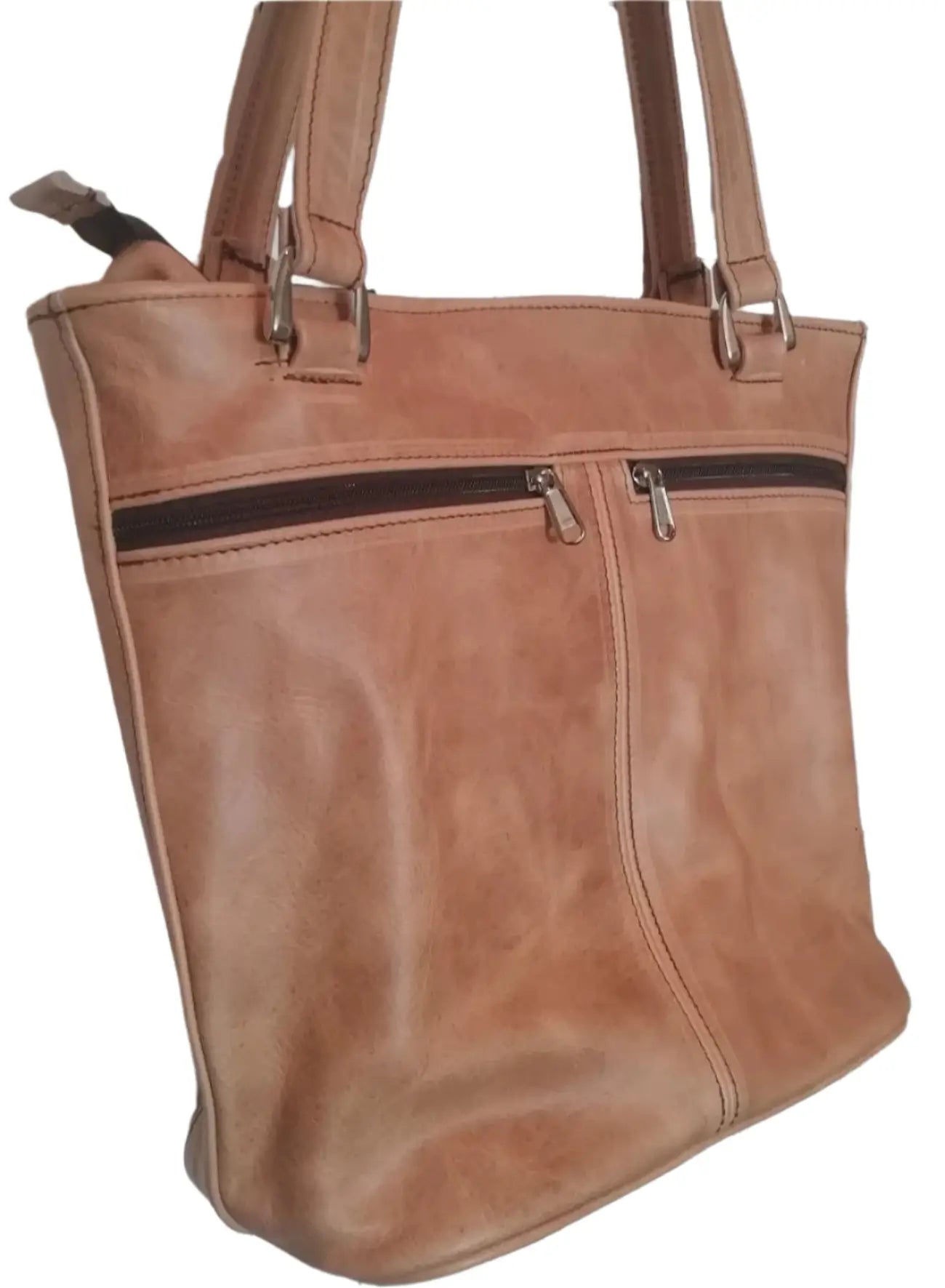 Lorex leather handbags in Daytona hazelnut colour mad by cape Masai Leather