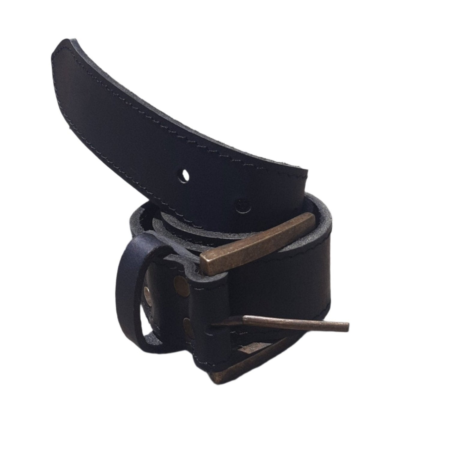Masai genuine leather belts in black colour