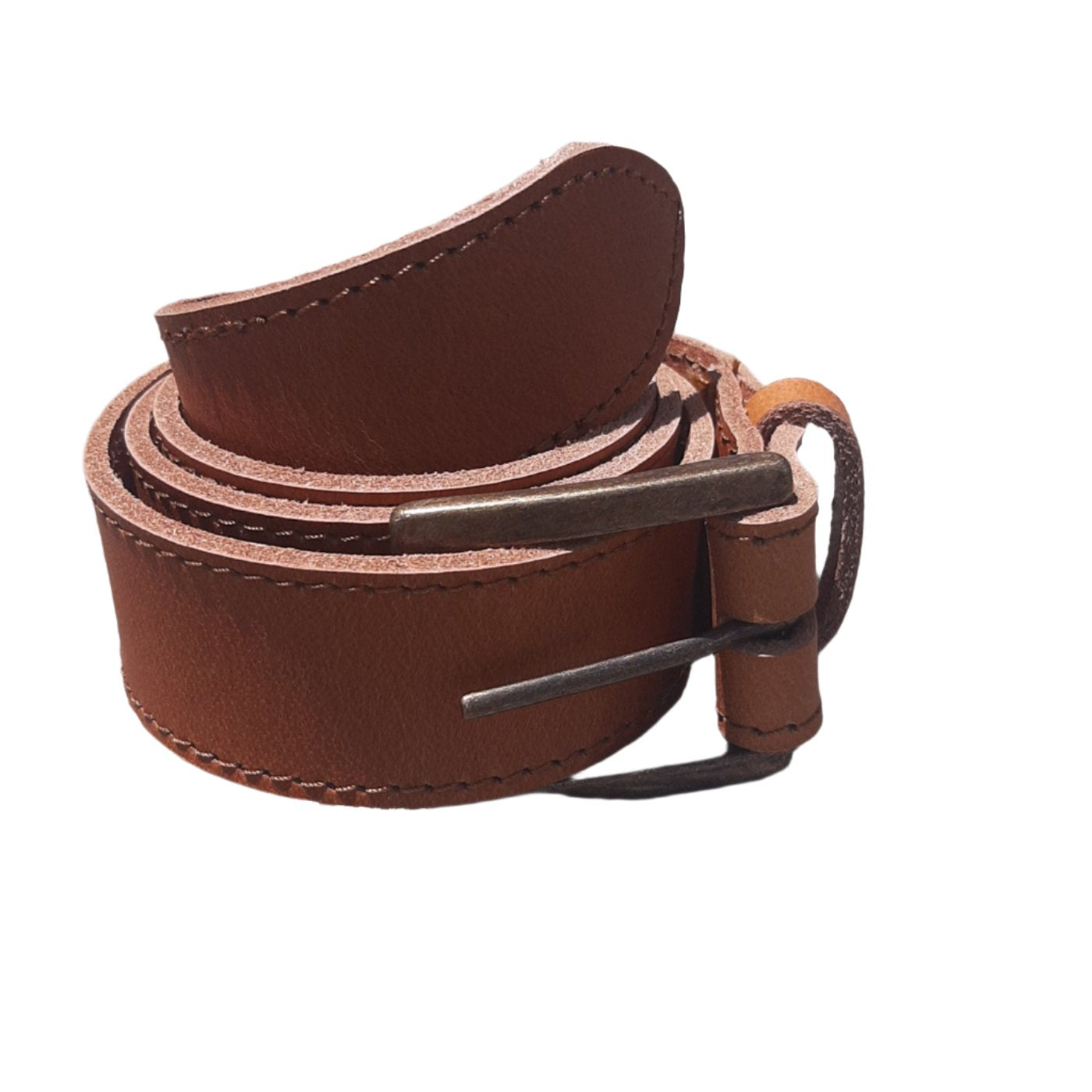 Masai genuine leather belts in tan colour