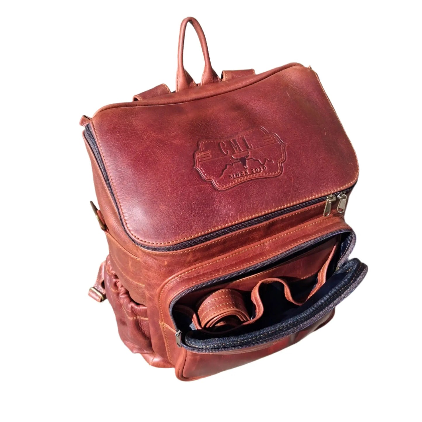Masai Baby Backpacks in Diesel Pitstop cigar