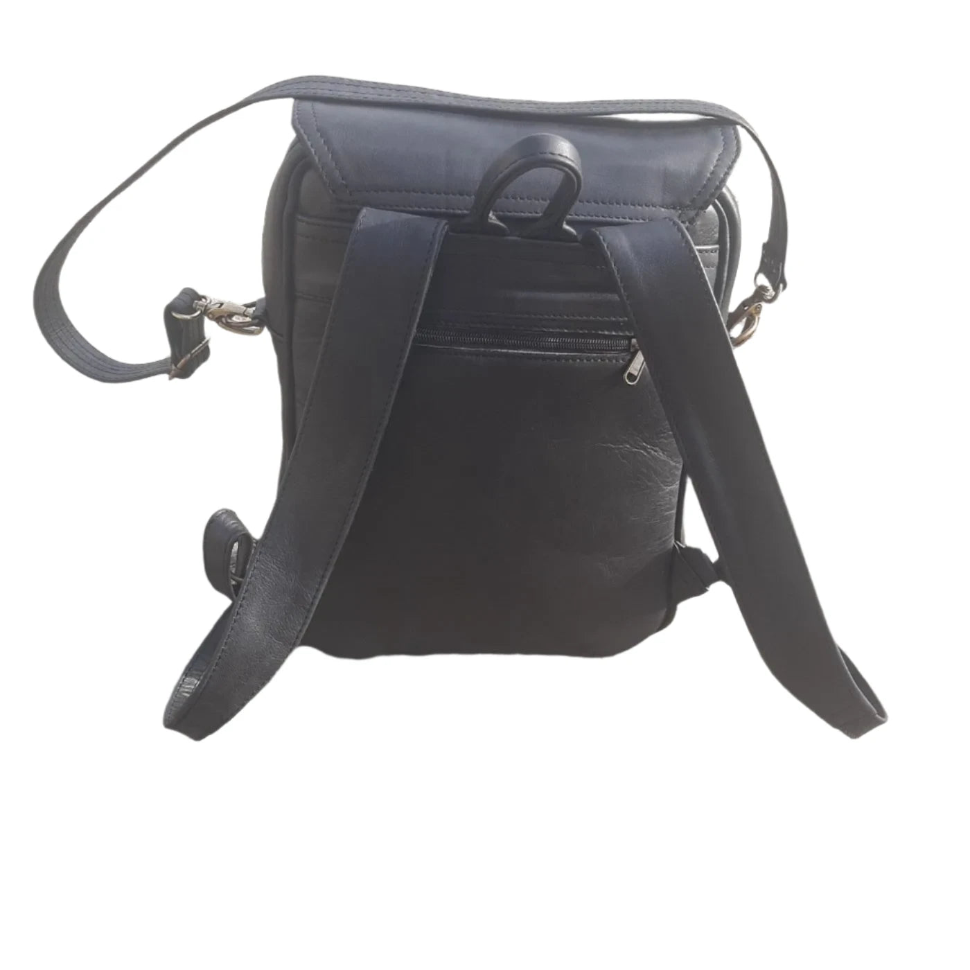 Masai Leather Laptop Backpack 14 Inches flap back