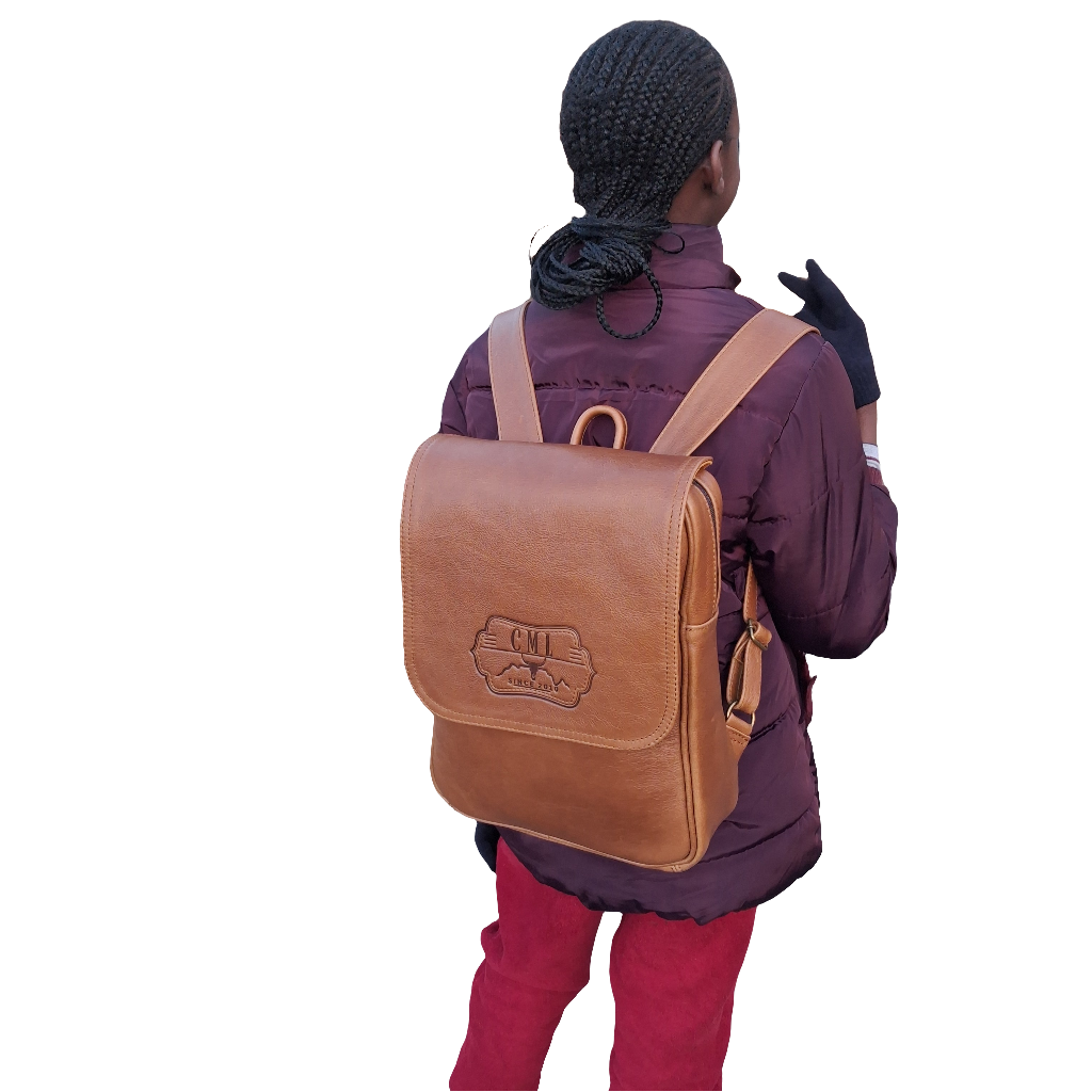 Masai Leather Laptop Backpack 14''