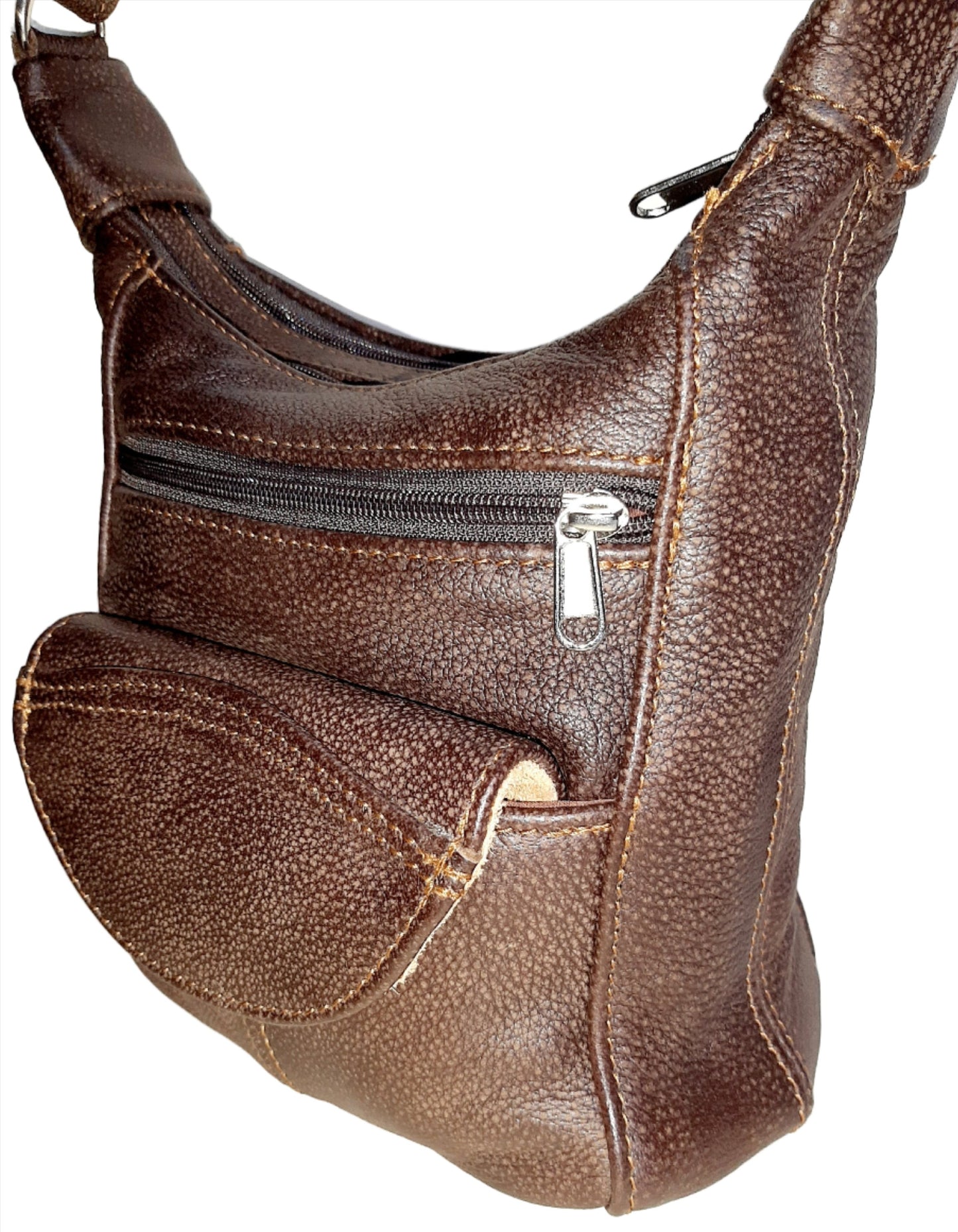 A SH small leather bags in woodland's colour - cape Masai Leather