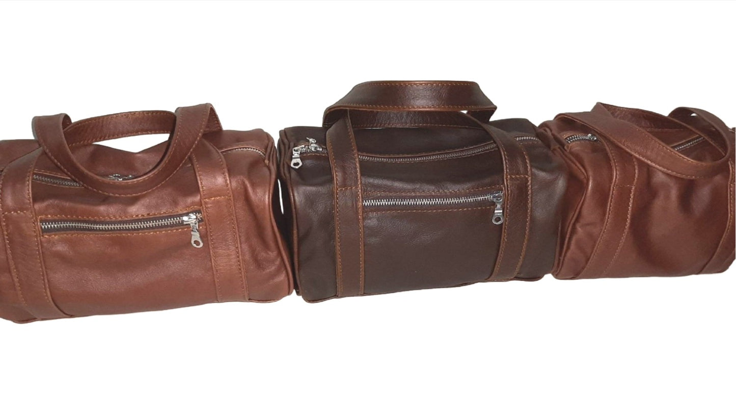 Alex Bathroom bag - cape Masai leather
