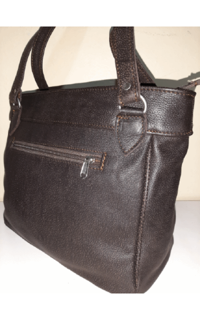 Leather tote organizer - cape Masai leather