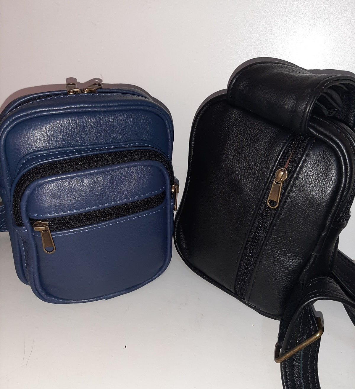 men's funny leather park bags small - cape Masai leather