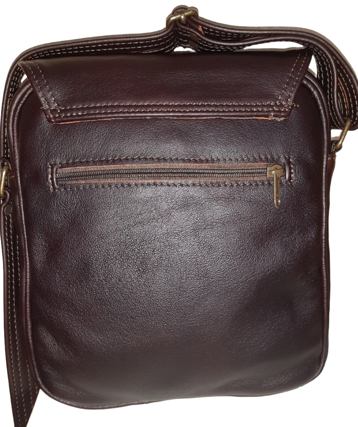 messenger bag with flap - cape Masai Leather