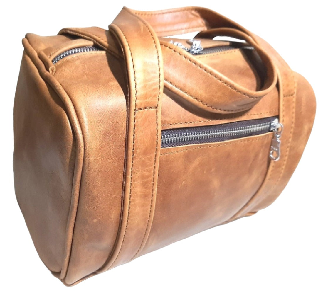 Alex Bathroom bag - cape Masai leather