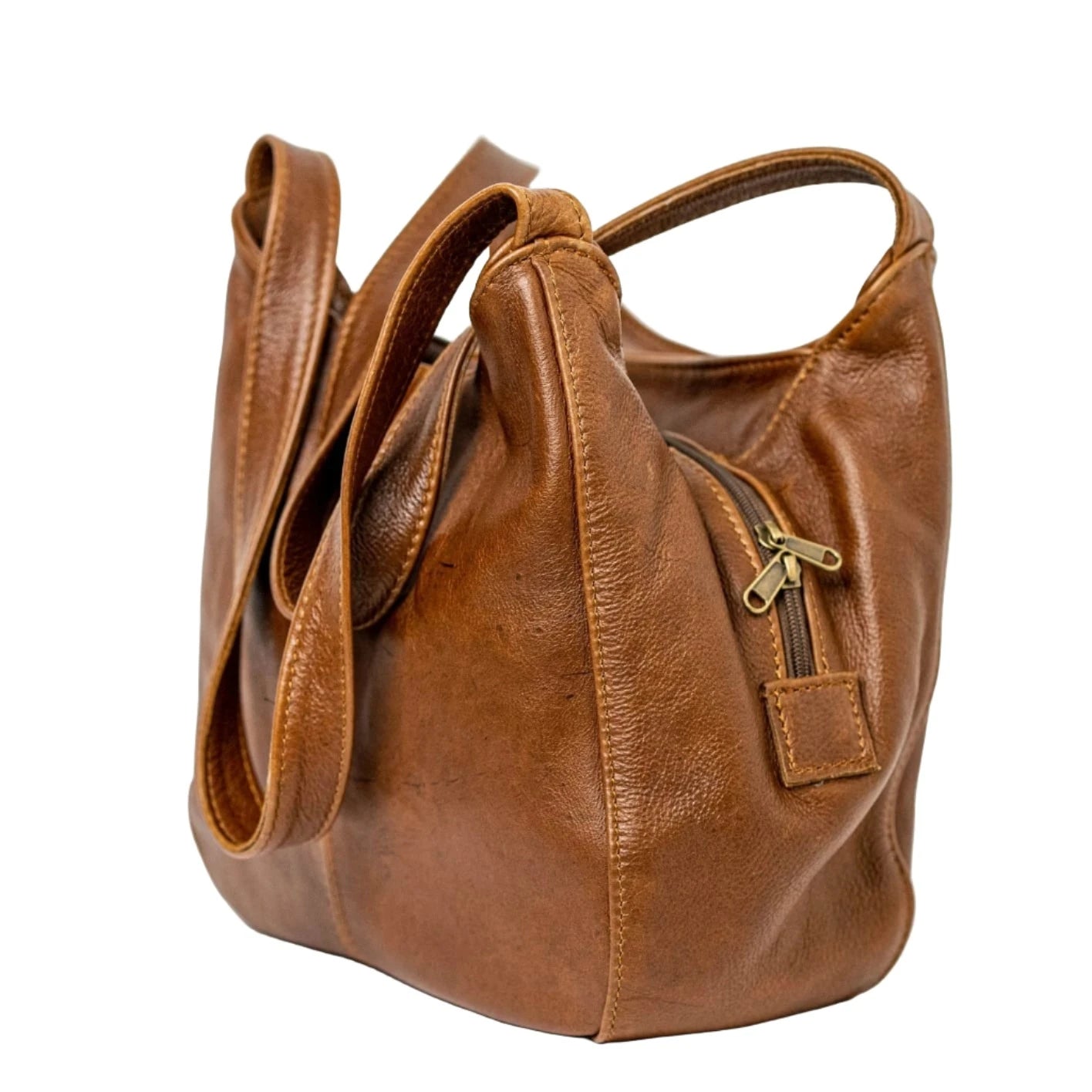 Corra leather bags pecan tan from Cape Masai Leather