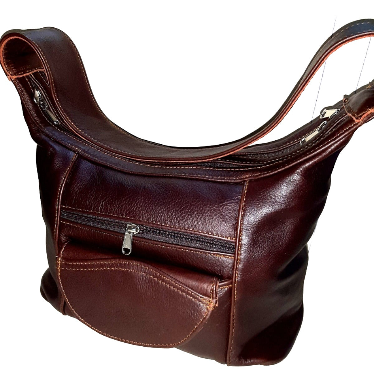 Gb7 leather bags with flap - cape Masai leather