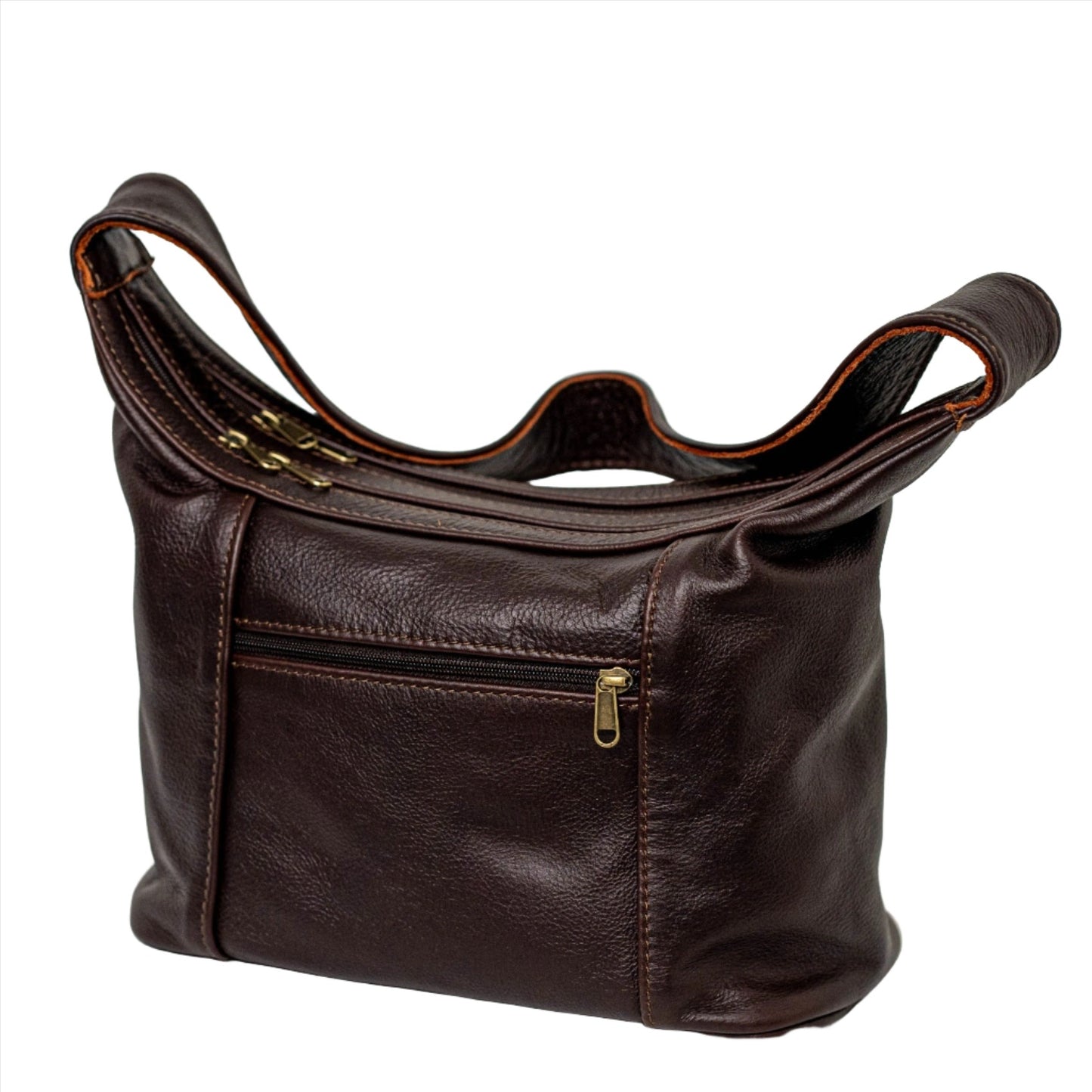 Gb7 leather bags in dark tan made by cape Masai Leather