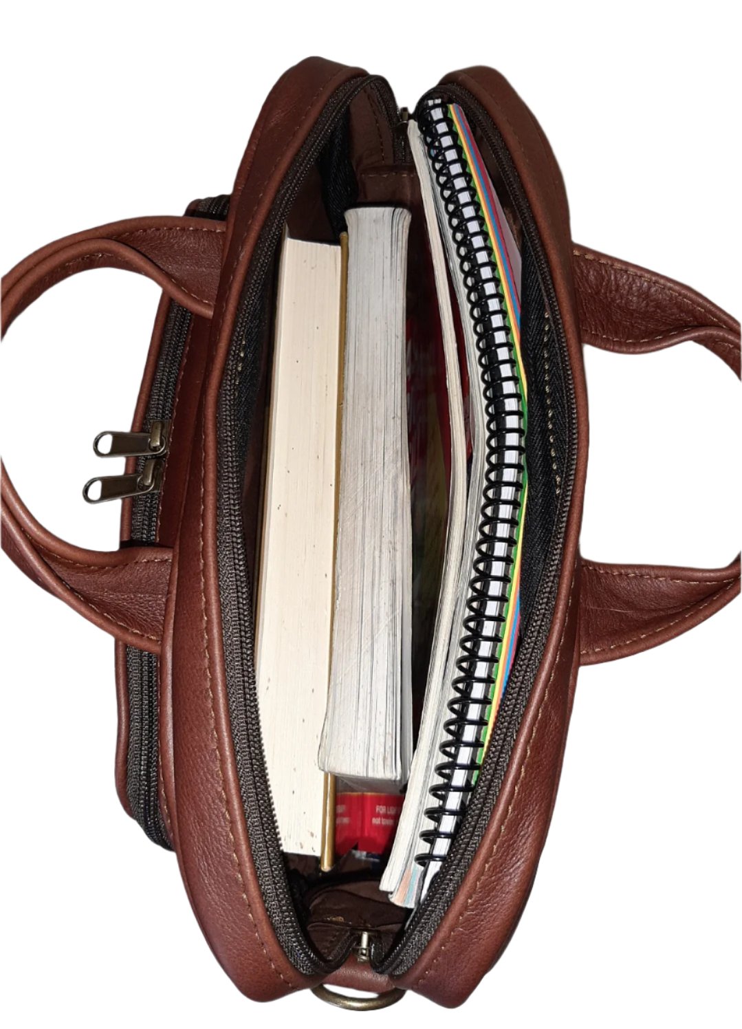 Iconic laptop briefcase 12 inches in oxblood by cape Masai leather