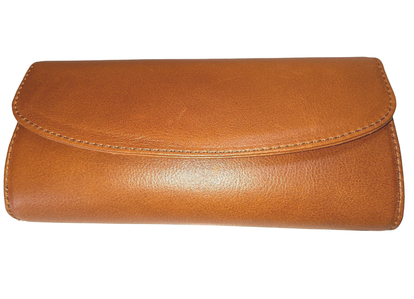 Genuine leather hand made ladies wallets/purse in brown tan colour