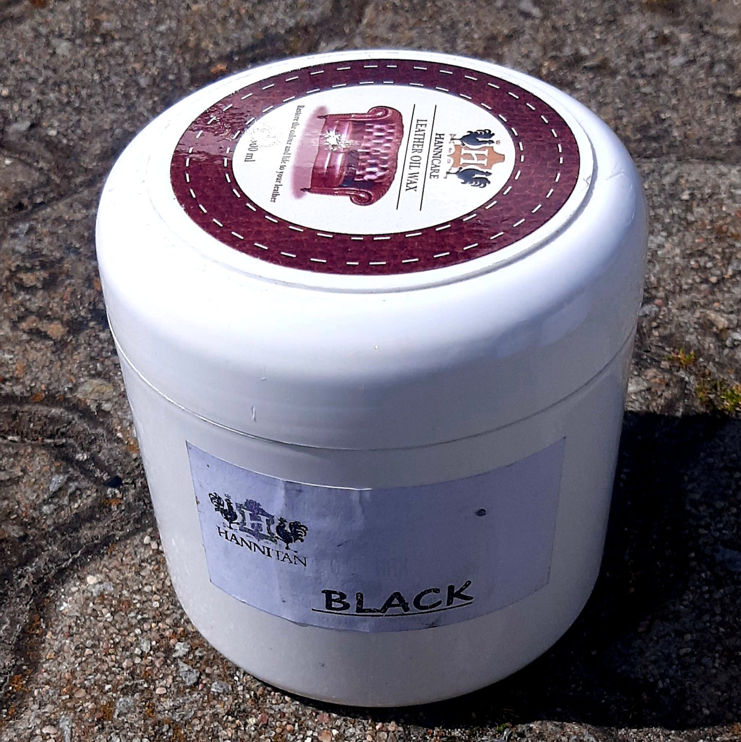 Cape Masai leather Leather Oil wax 500ml Black