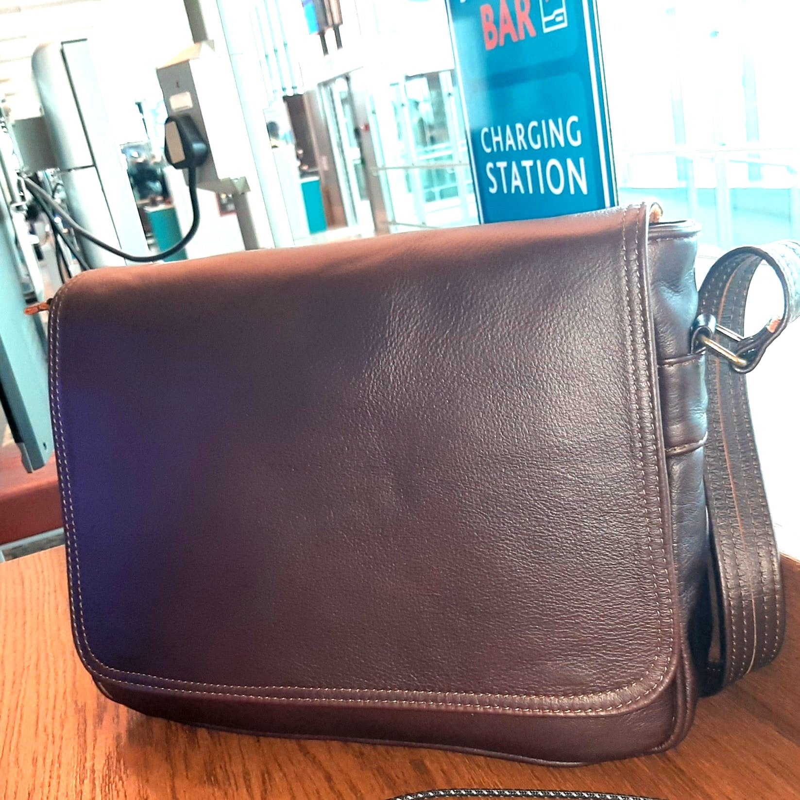 Men's laptop bags - cape Masai leather