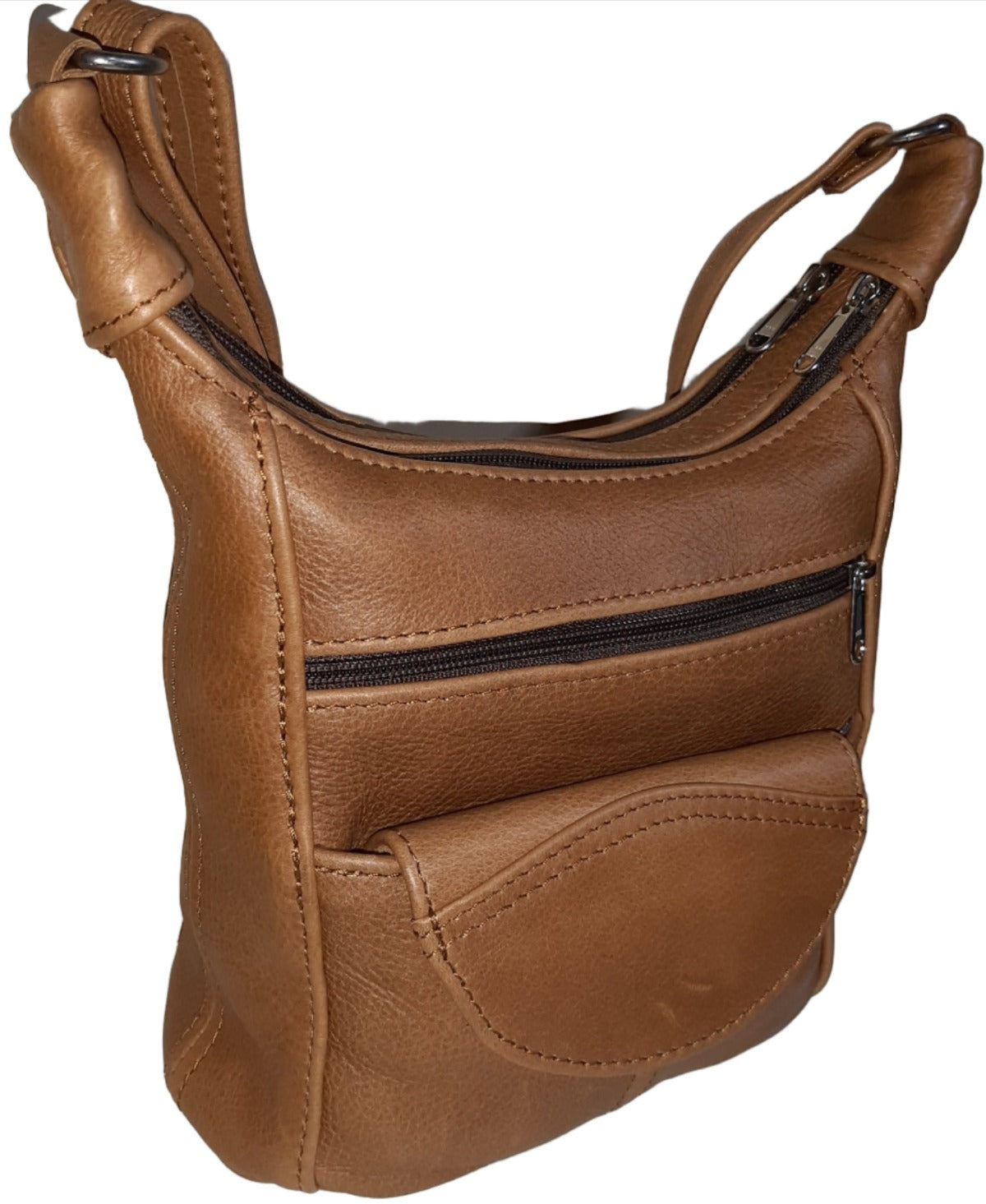 A SH small leather bags in ginger colour - cape Masai Leather