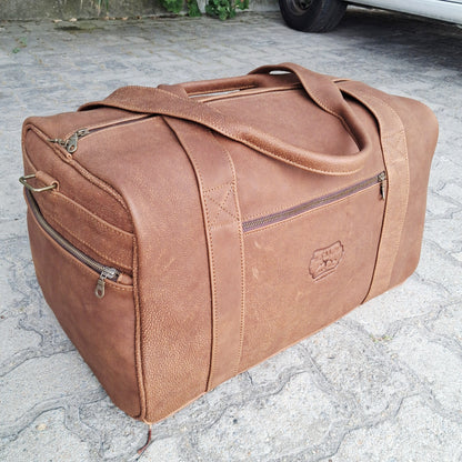 Masai leather travel bags