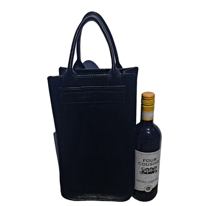 Cape wine bags by Cape Masai Leather black