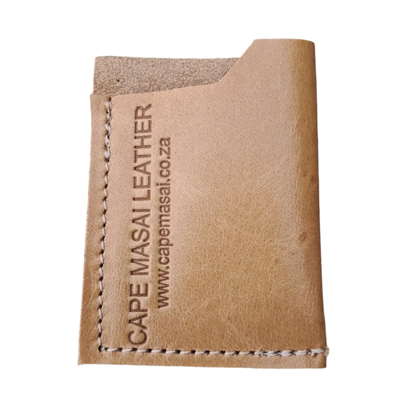 Genuine Leather Card Holder Wallet in Daytona hazelnut colour