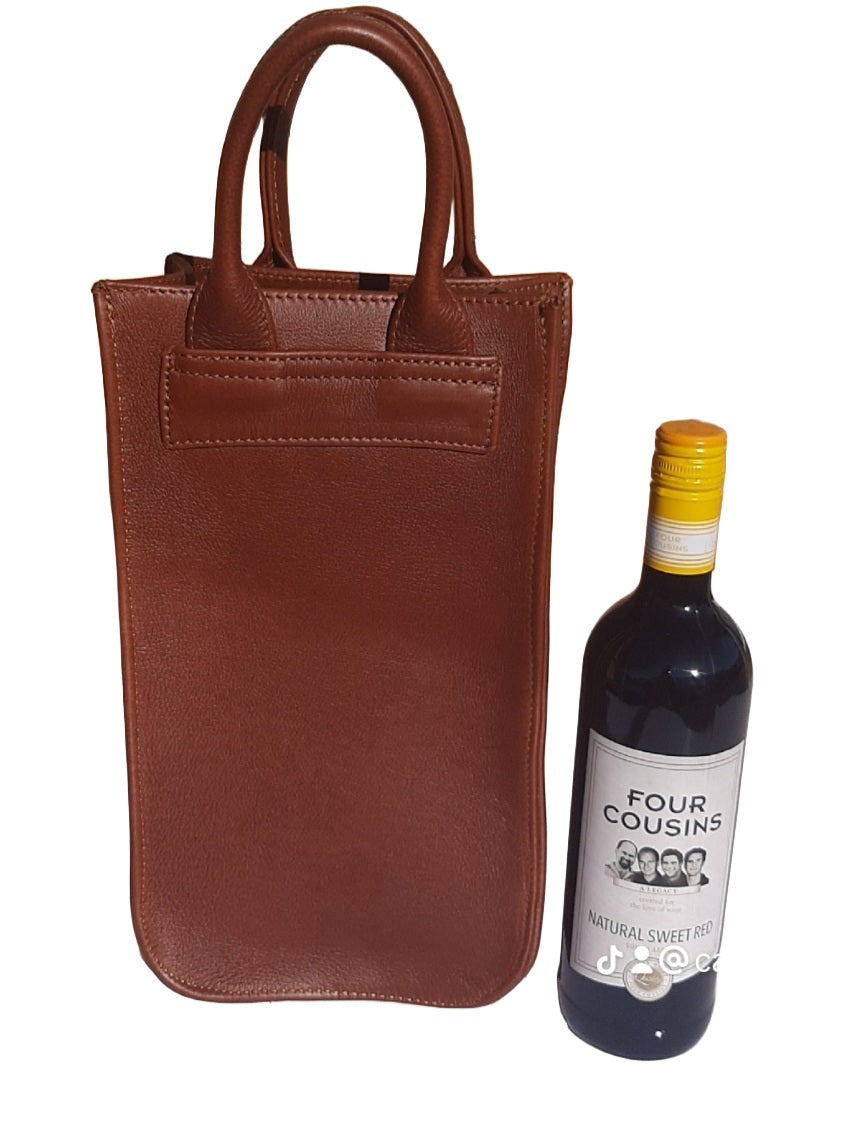 Cape wine bags by Cape Masai Leather oxblood