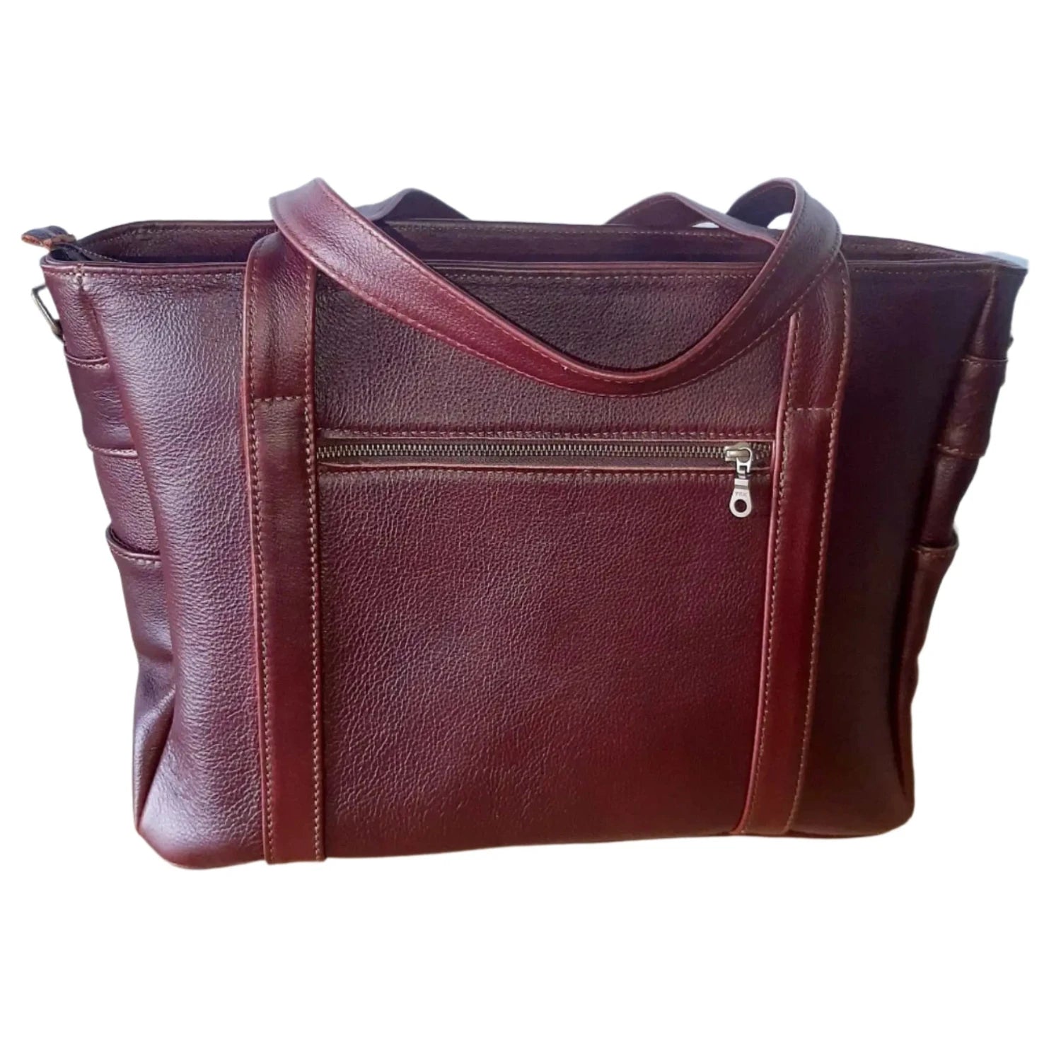 Ladies Laptop bags XL in bright dark tan