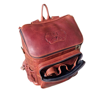 Masai Baby Backpacks in Diesel Pitstop cigar