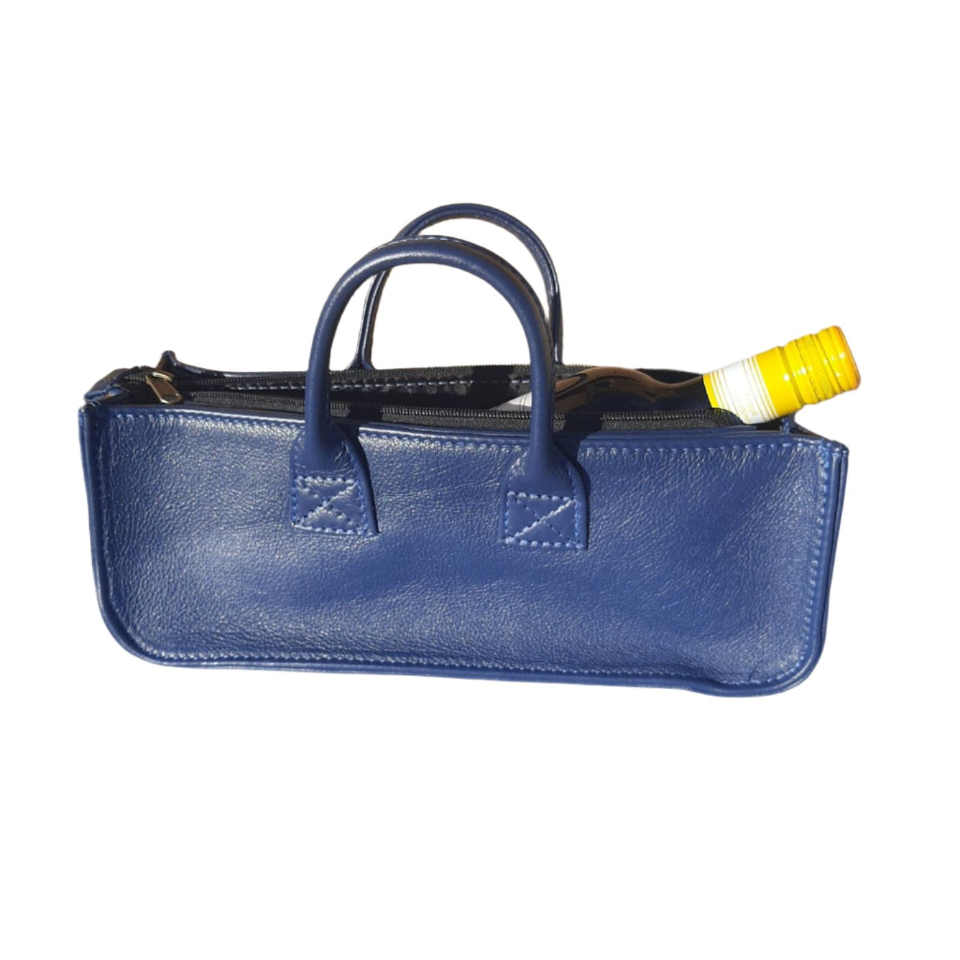 Paris wine bags navy blue from Cape Masai Leather