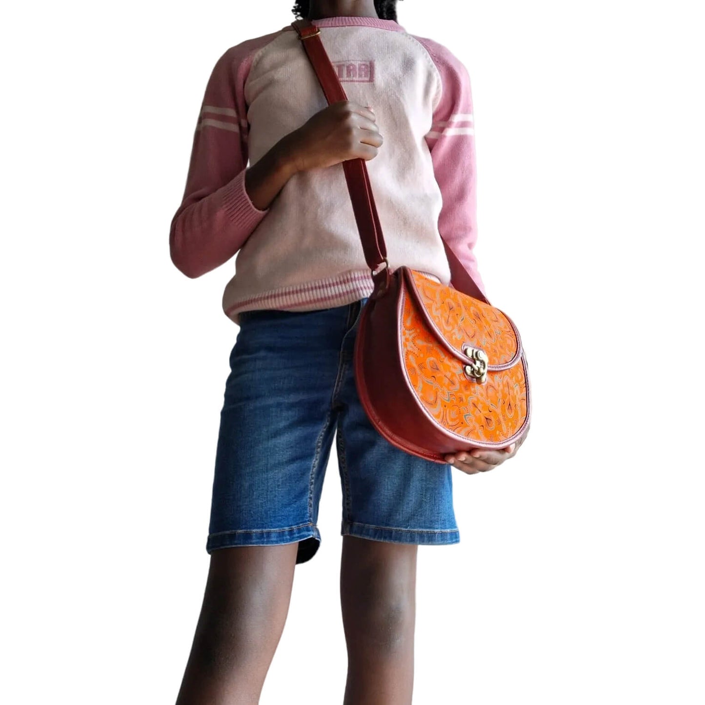 Shweshwe  leather D bags