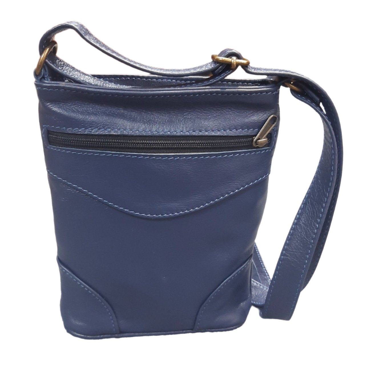 Small Sling bags in navy colour from cape Masai Leather