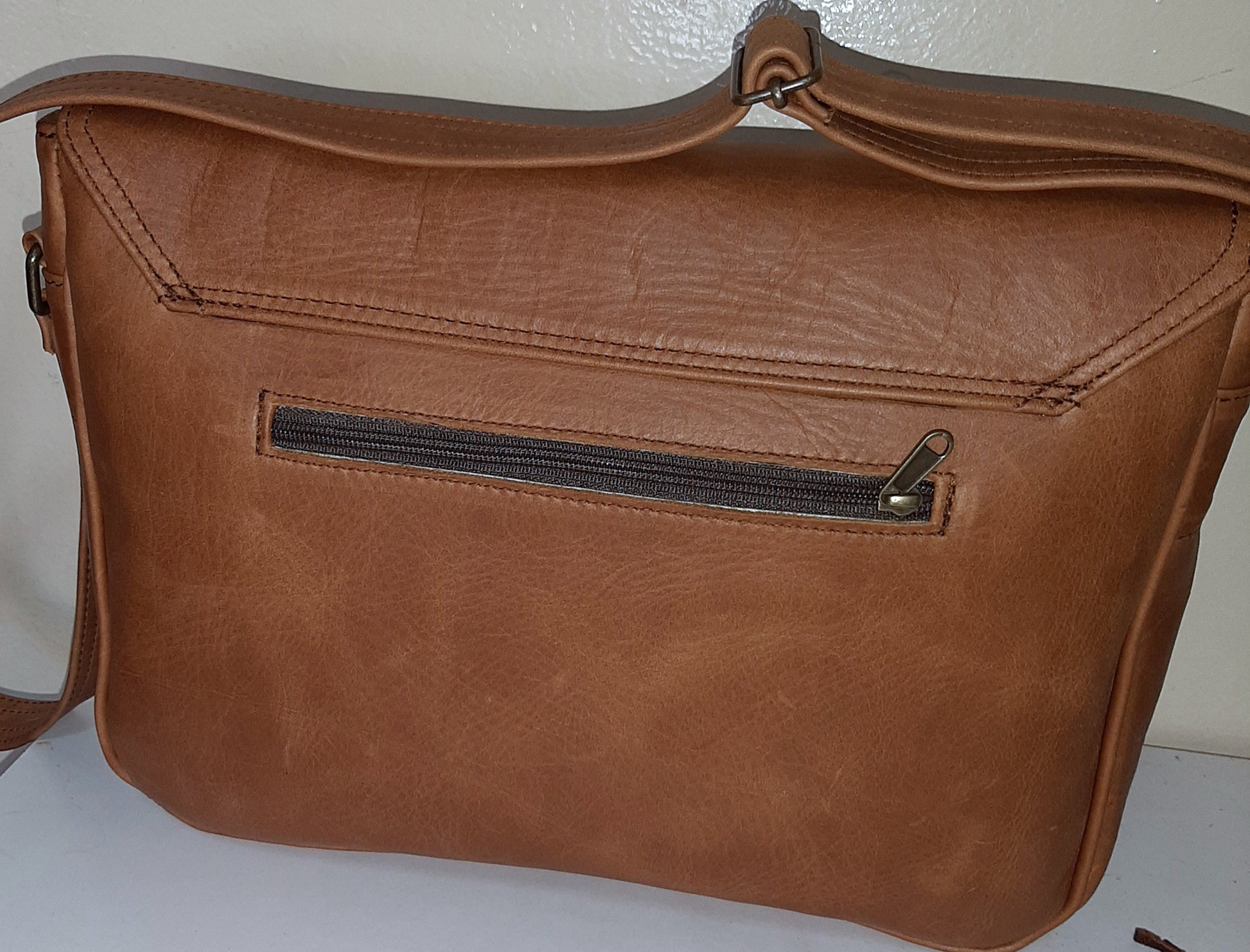  Men's laptop bag 13"- cape Masai leather 