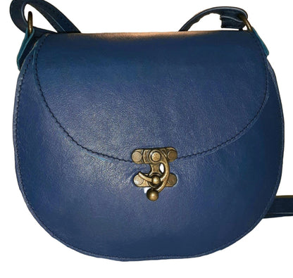 Bag big leather bags in navy blue - cape Masai Leather