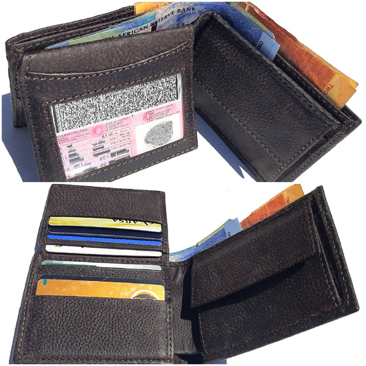 Businessmen's wallets (BMW) in woodlands buffalo cape Masai leather