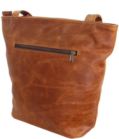 Cm big leather bags in toffee tan colour cape Masai Leather
