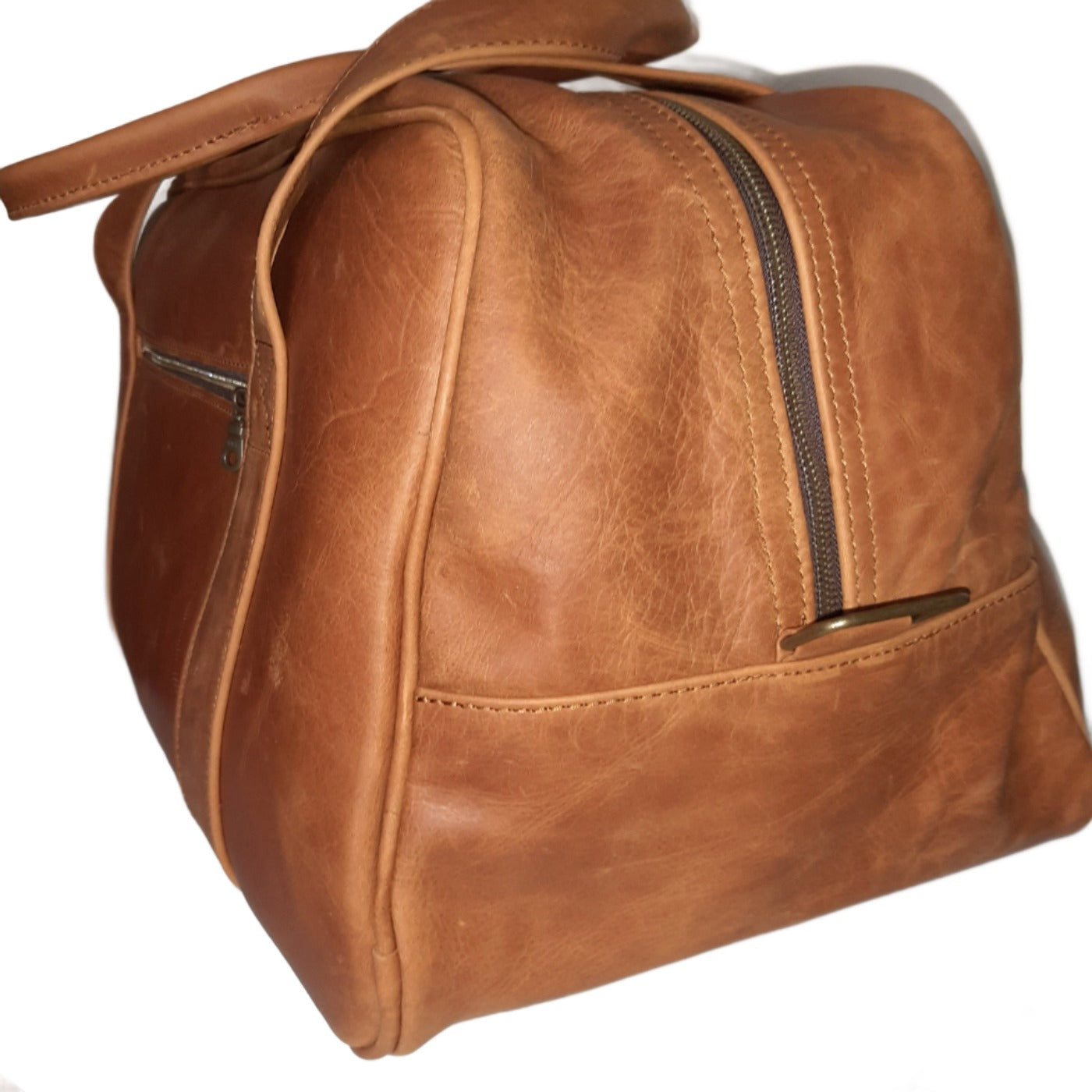 Cape Executive Traveler Bag  in toffee tan - Cape Masai Leather 