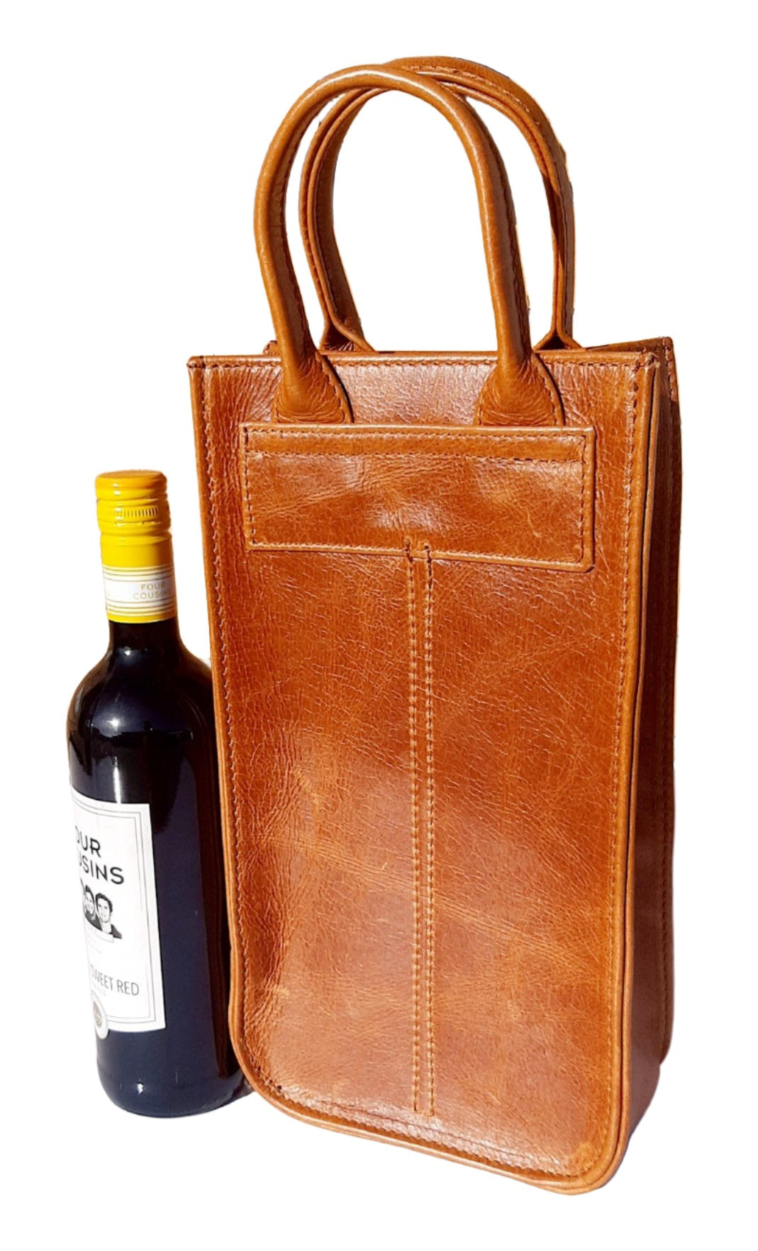 Cape wine bags by Cape Masai Leather light tan