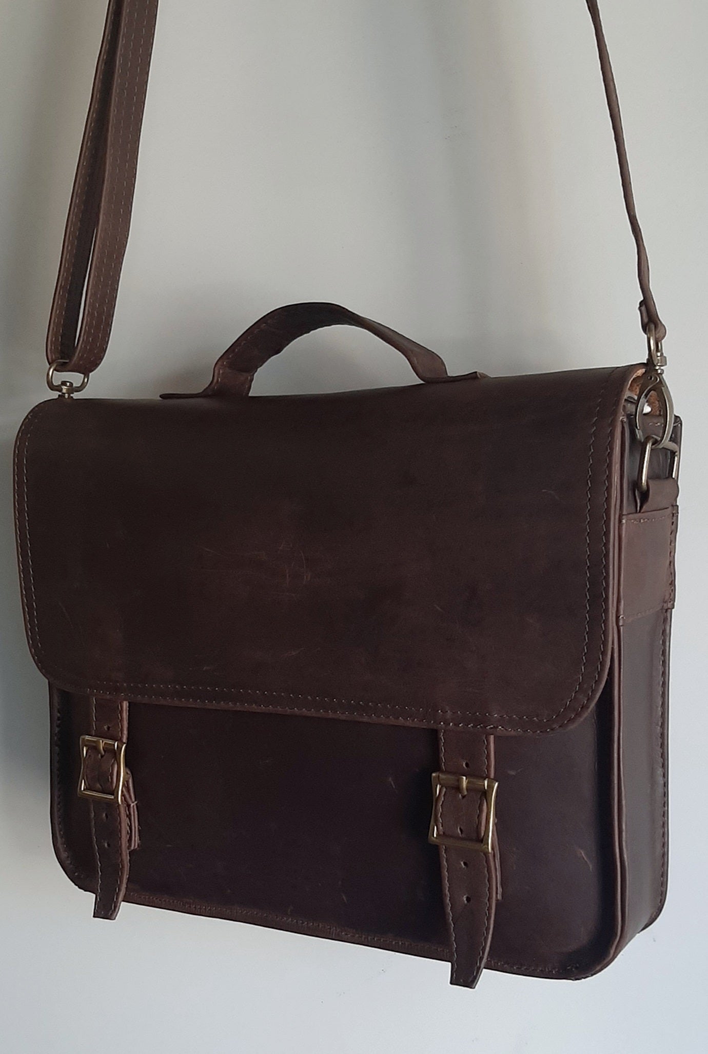 Carryn 13 - 14"leather laptop bag