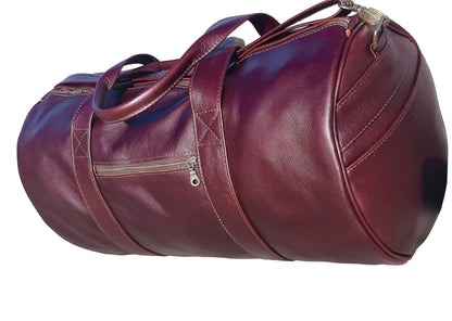 Duffle  travel  bags dark tan from Cape Masai Leather 