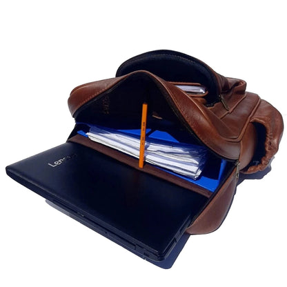 Genuine leather Everyday laptop  backpacks 15"  Designed by Cape Masai leather. 