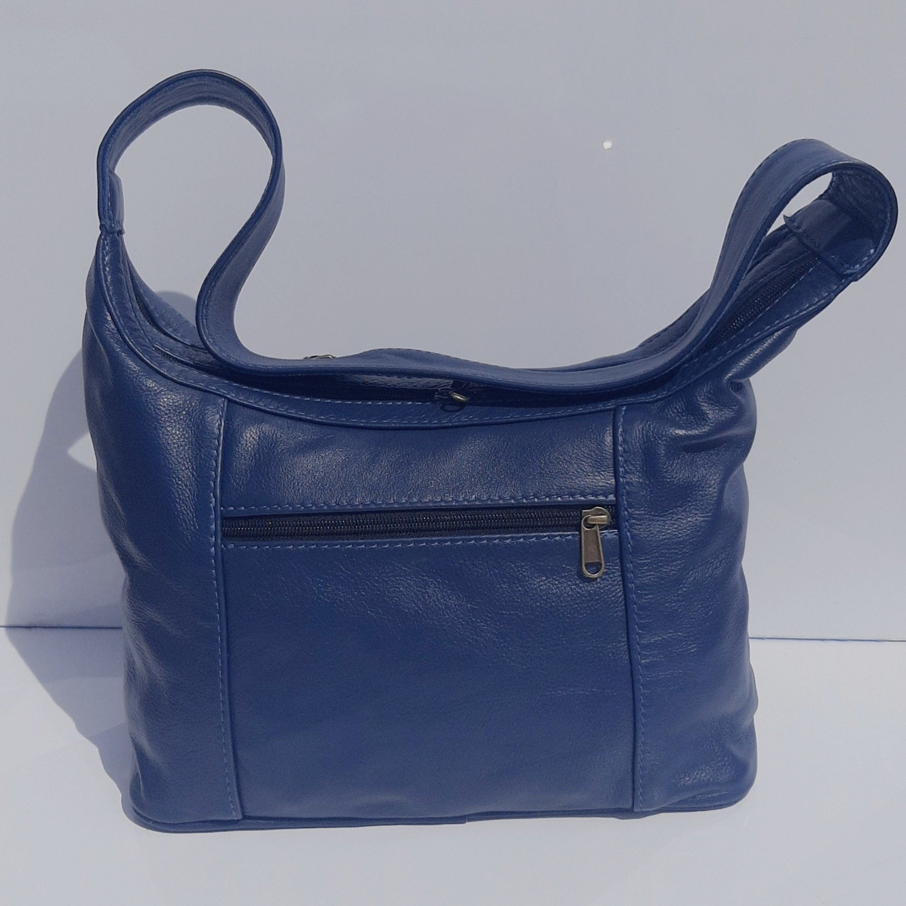 Gb7 leather bags in Navy blue made by cape Masai Leather