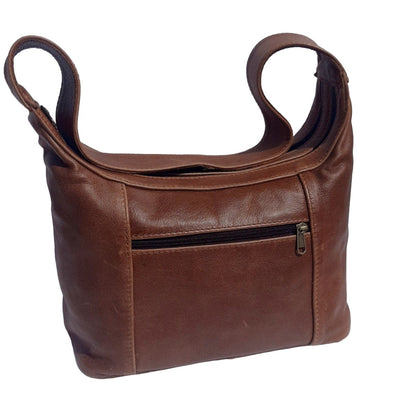 Gb7 leather bags in pecan  tan made by cape Masai Leather