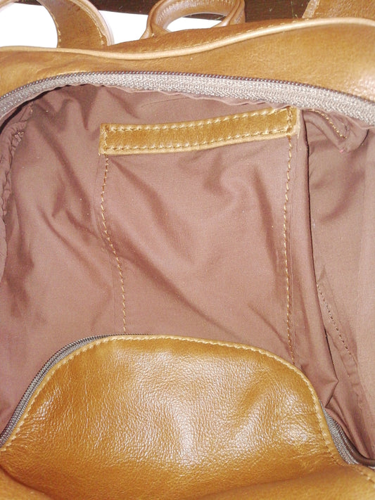Helmare genuine leather backpack purse inside made cape Masai Leather