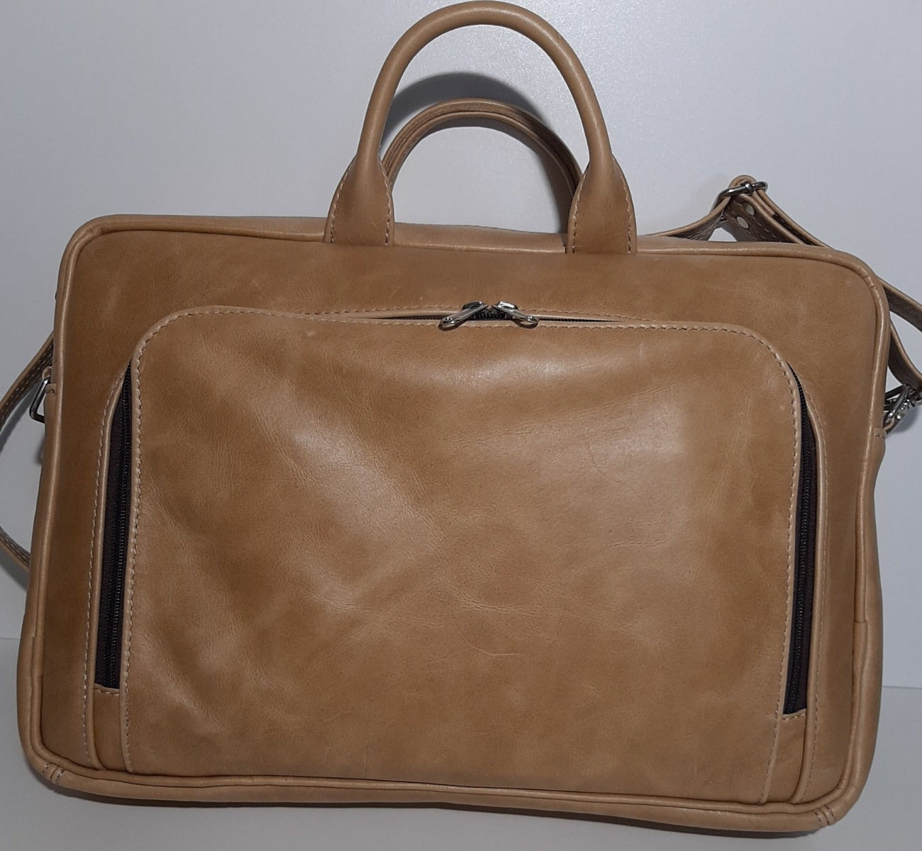 Iconi 15" laptop briefcase bags - Cape Masai leather 
