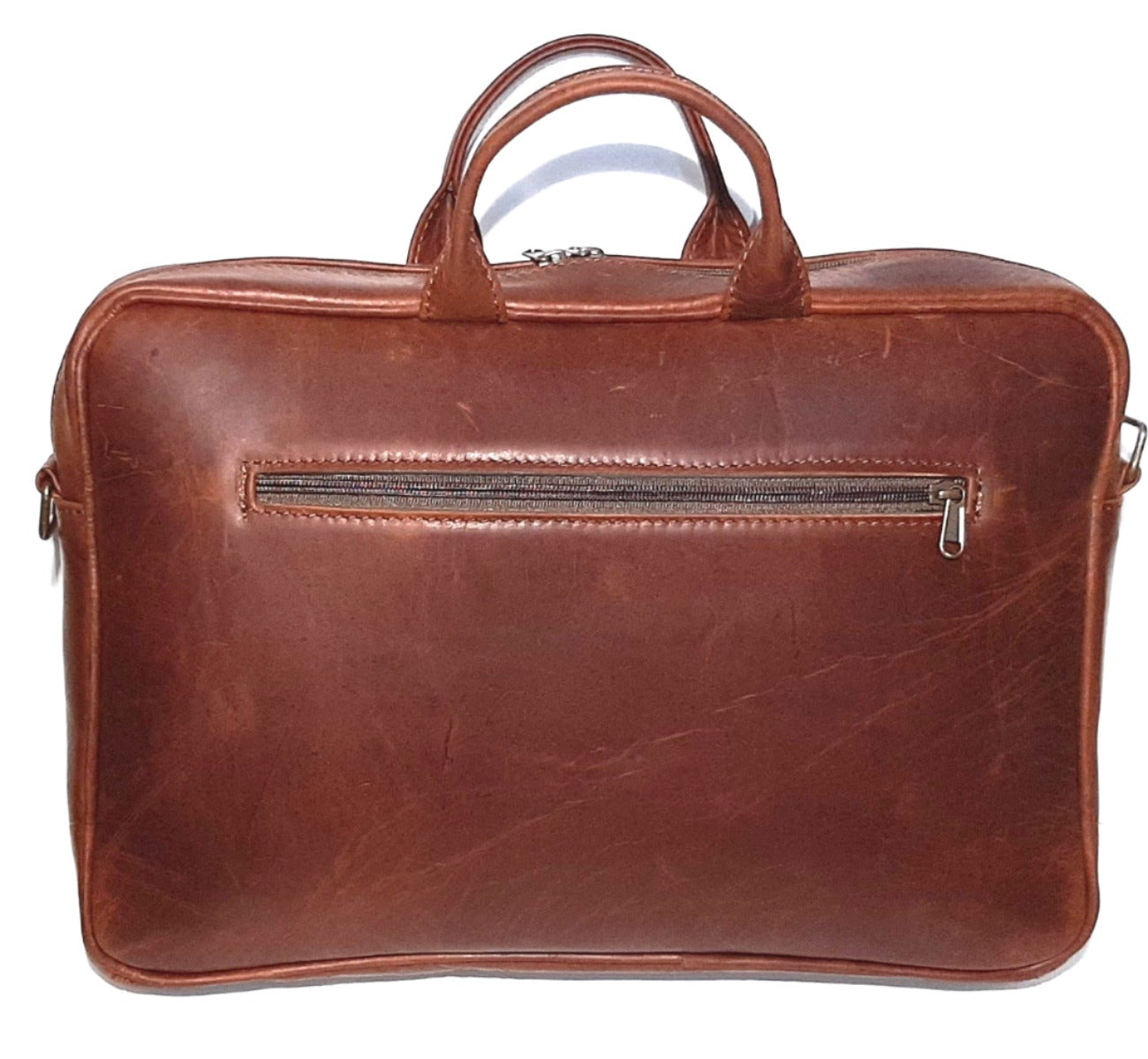 Iconi 15" laptop briefcase bags - Cape Masai leather