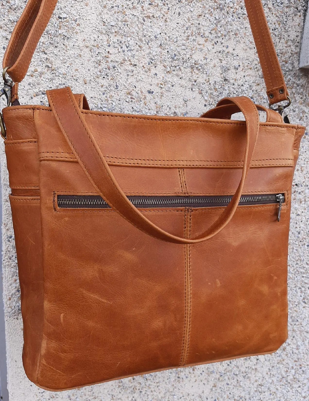 Marie Nel leather bags  toffee tan colour made by Cape Masai Leather