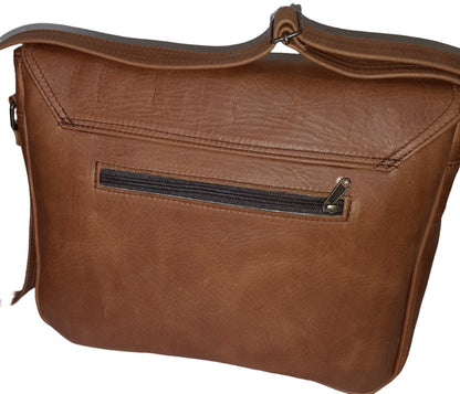  Men's laptop bag 13"- cape Masai leather 