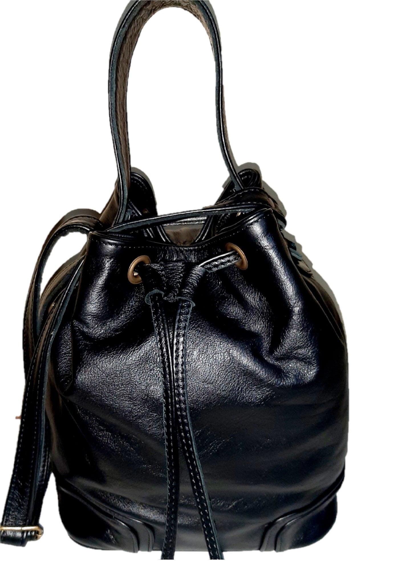 Tin bucket bags black is genuine leather hand made products by Cape Masai  Leather in Cape Town  South Africa.